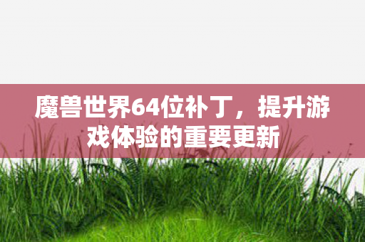 提升游戏体验的重要更新图片