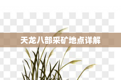 天龙八部采矿地点详解图片