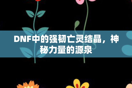 DNF中的强韧亡灵结晶图片