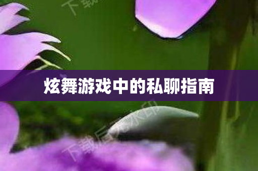 炫舞游戏中的私聊指南图片