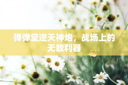 战场上的无敌利器图片