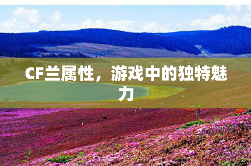 游戏中的独特魅力图片