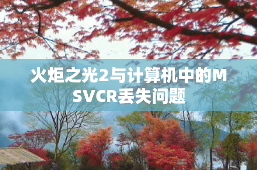 火炬之光2与计算机中的MSVCR丢失问题图片