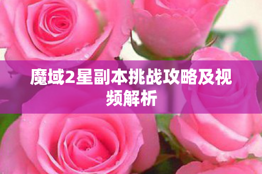 魔域2星副本挑战攻略及视频解析图片