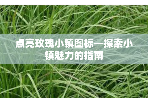 探索小镇魅力的指南图片