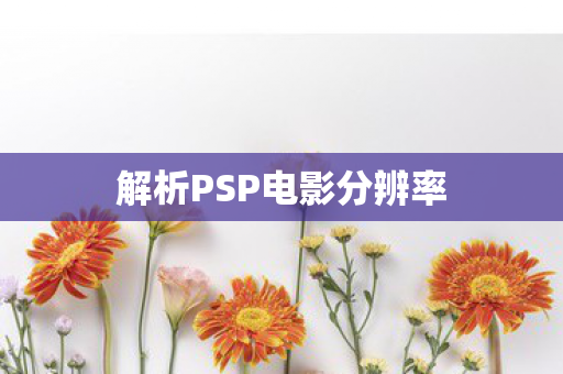 解析PSP电影分辨率图片