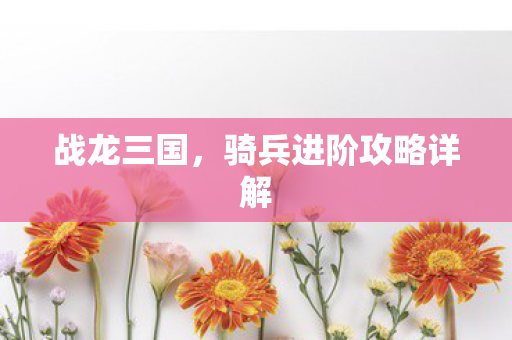 骑兵进阶攻略详解图片