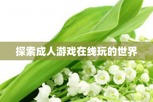 探索成人游戏在线玩的世界图片