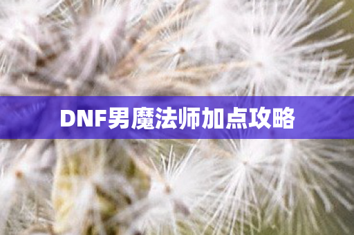 DNF男魔法师加点攻略图片