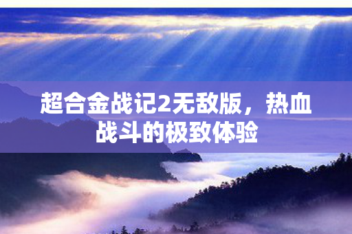 超合金战记2无敌版图片