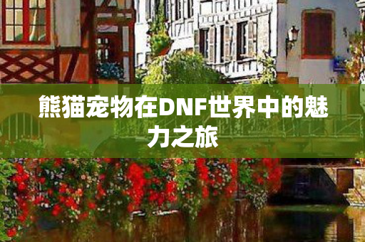 熊猫宠物在DNF世界中的魅力之旅图片