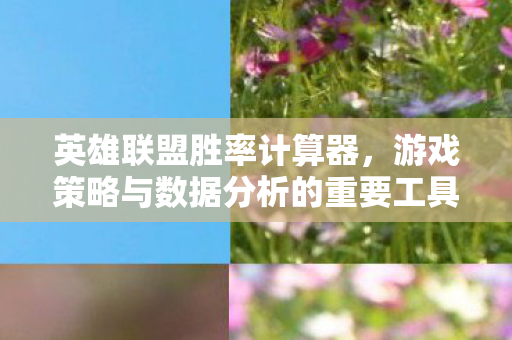 游戏策略与数据分析的重要工具图片
