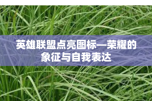 荣耀的象征与自我表达图片