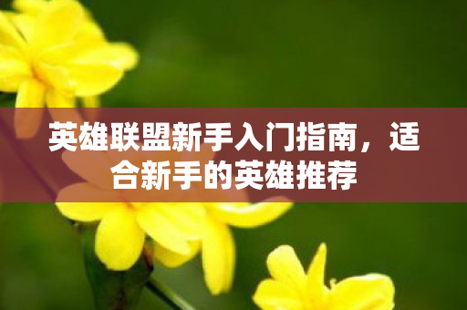 英雄联盟新手入门指南图片
