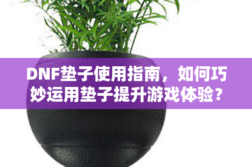 如何巧妙运用垫子提升游戏体验图片