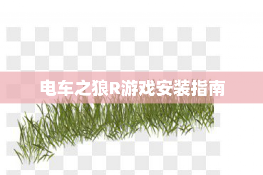 电车之狼R游戏安装指南图片