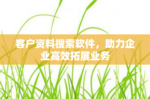 助力企业高效拓展业务图片