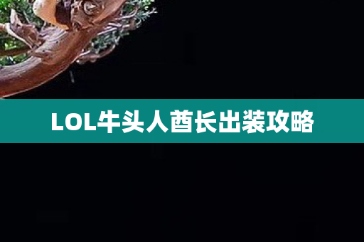 LOL牛头人酋长出装攻略