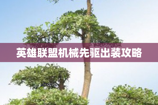 英雄联盟机械先驱出装攻略图片