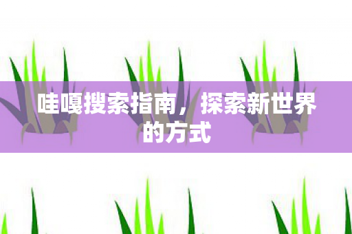 探索新世界的方式图片
