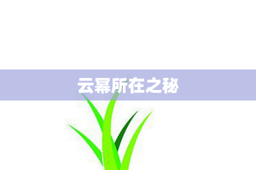 云幂所在之秘图片