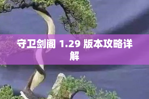29 版本攻略详解图片