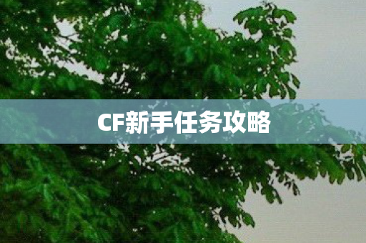 CF新手任务攻略图片