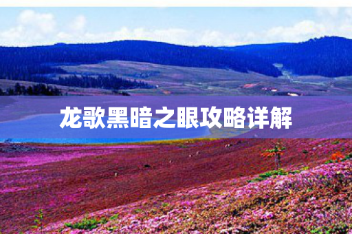龙歌黑暗之眼攻略详解图片