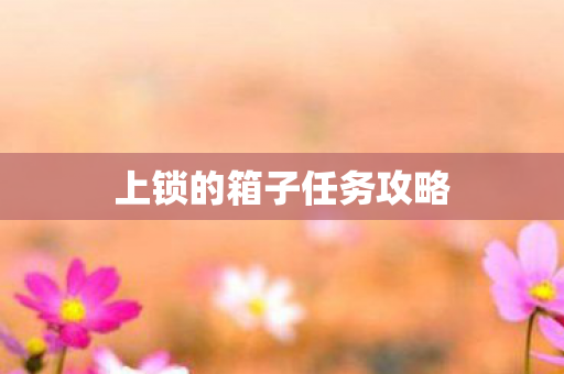 上锁的箱子任务攻略图片