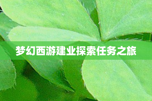 梦幻西游建业探索任务之旅图片