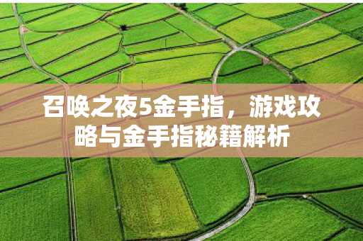 游戏攻略与金手指秘籍解析图片