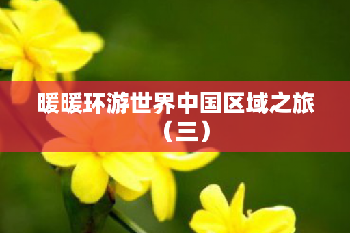 暖暖环游世界中国区域之旅图片