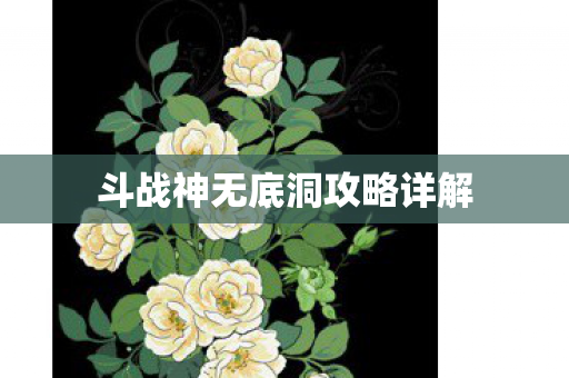 斗战神无底洞攻略详解图片