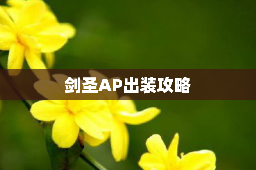 剑圣AP出装攻略图片