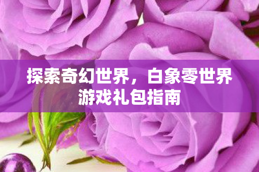 白象零世界游戏礼包指南图片