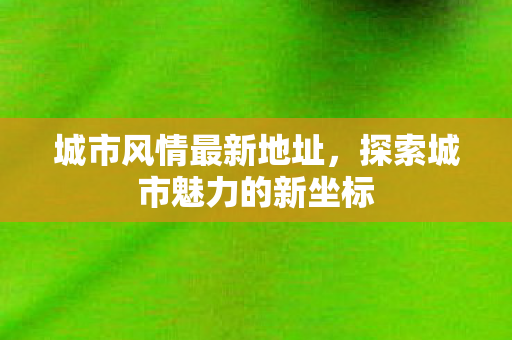 探索城市魅力的新坐标图片