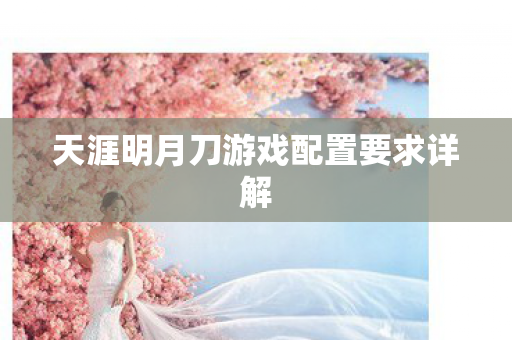 天涯明月刀游戏配置要求详解图片