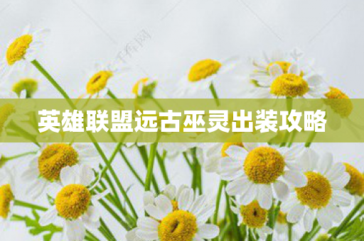 英雄联盟远古巫灵出装攻略图片