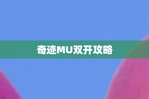 奇迹MU双开攻略图片