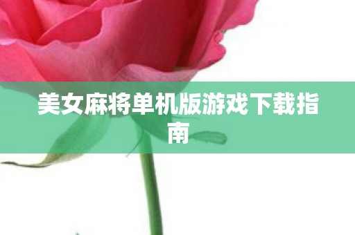 美女麻将单机版游戏下载指南图片