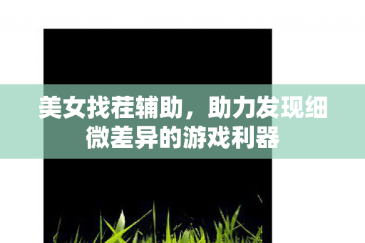 助力发现细微差异的游戏利器图片