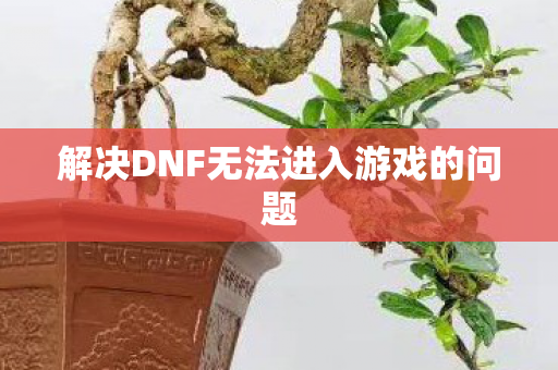 解决DNF无法进入游戏的问题图片