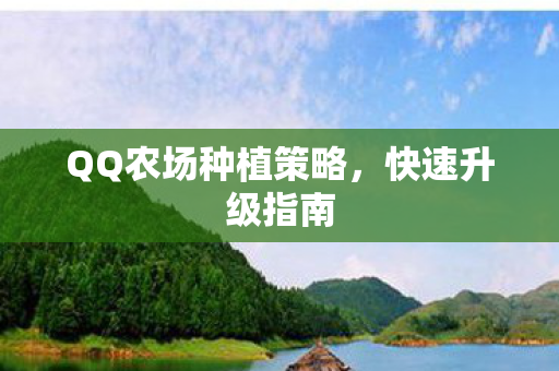 QQ农场种植策略图片