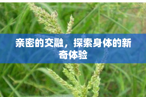 探索身体的新奇体验图片