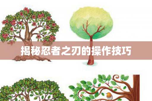 揭秘忍者之刃的操作技巧图片