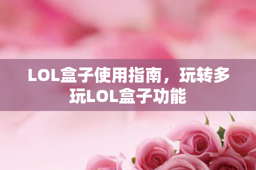 玩转多玩LOL盒子功能图片
