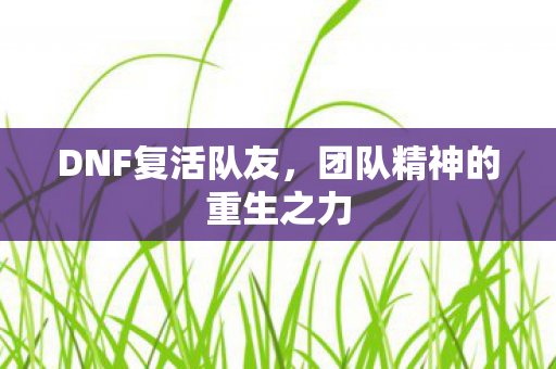 团队精神的重生之力图片