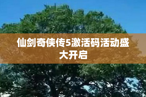 仙剑奇侠传5激活码活动盛大开启图片