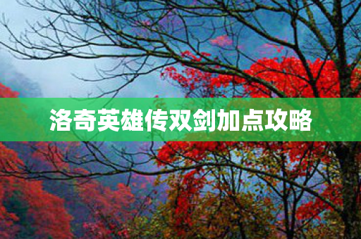 洛奇英雄传双剑加点攻略图片
