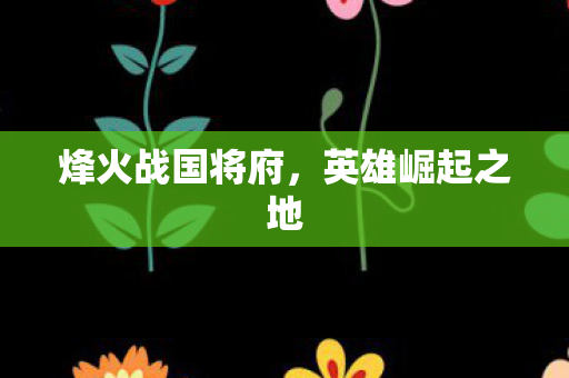 烽火战国将府图片